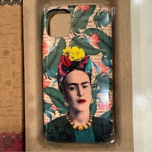 Frida Kahlo Floral iPhone 11 Case — Yellow, Green, Coral & Teal
